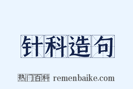 针科造句是什么意思的图片